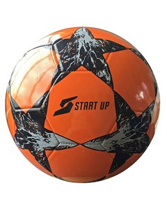 Мяч футбольный для отдыха E5121 оранжевый чёрный р 5 Start up