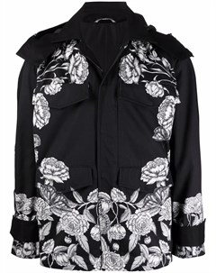 Куртка с капюшоном и принтом Dark Blooming Valentino