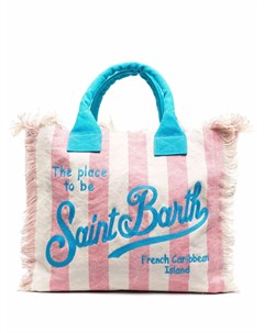 Полосатая сумка тоут Vanity с бахромой Mc2 saint barth kids