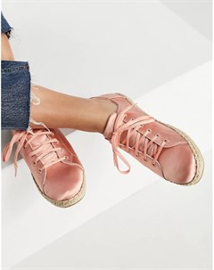 Розовые эспадрильи на шнуровке Lena Toms