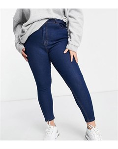 Выбеленные джинсы зауженного кроя с завышенной талией Wednesday's girl curve