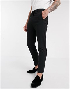 Черные брюки с манжетами Lock stock