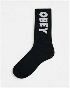 Черные носки с логотипом Flash Obey