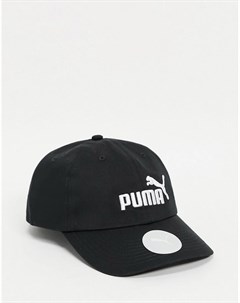 Черная кепка с логотипом Essentials Puma
