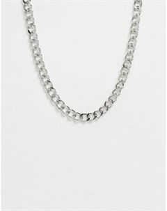 Серебристое ожерелье цепочка с крупными звеньями Pieces