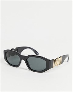 Солнцезащитные очки в стиле унисекс в квадратной черной оправе 0VE4361 Versace