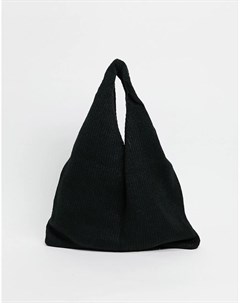 Черная трикотажная сумка тоут Asos design