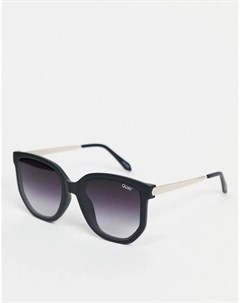 Черные солнцезащитные очки в круглой оправе в стиле унисекс Quay Coffee Run Quay australia