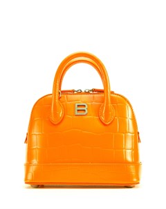 Оранжевая кожаная сумка Ville XXS Balenciaga