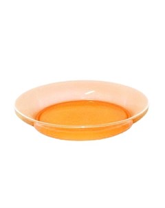 Тарелка декоративная 25 см Монтана оранжевый Ninaglass