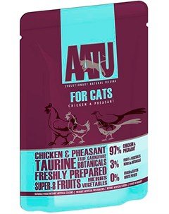 Cat Chicken Pheasant беззерновые для взрослых кошек с курицей и фазаном 85 гр х 10 шт Aatu