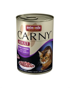 Влажный корм для кошек Carny Adult Beef and Lamb 0 4 кг Animonda