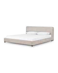 Кровать curved modern серый 214x90x228 см Idealbeds