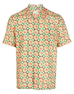 Рубашка с короткими рукавами и геометричным принтом Lacoste