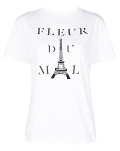 Футболка Kiss Me In Paris с логотипом Fleur du mal