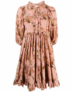 Платье с оборками и цветочным принтом Bytimo