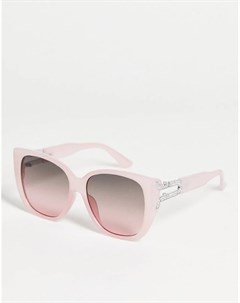 Квадратные солнцезащитные очки нежно розового и серебристого цветов с отделкой Aseriniel Aldo