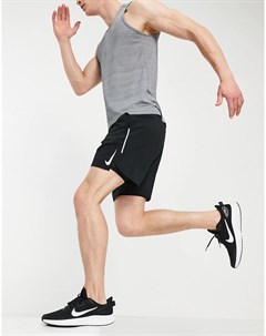 Черные шорты длиной 7 дюймов 2 в 1 Flex Stride Nike