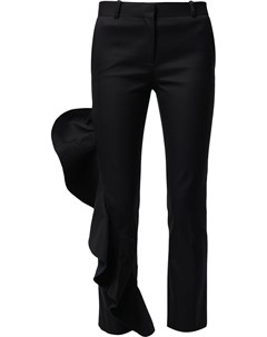 Укороченные брюки pre owned с оборками и аппликацией Céline pre-owned