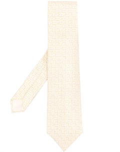 Жаккардовый галстук pre owned с логотипом Hermès