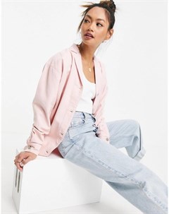 Нежно розовая джинсовая рубашка в пижамном стиле от комплекта Wåven