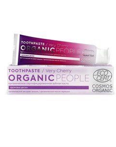 Зубная паста very cherry органическая сертифицированная 85г Organic people
