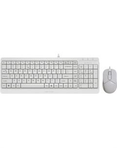 Комплект клавиатура и мышь Fstyler F1512 клав белый мышь белый USB A4tech