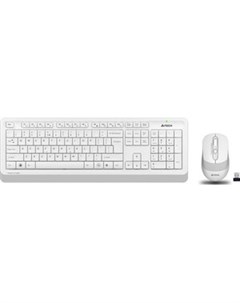 Комплект клавиатура и мышь Fstyler FG1010 клав белый серый мышь белый серый USB беспроводная Multime A4tech