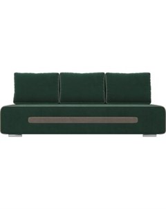 Прямой диван Приам велюр зеленый Артмебель