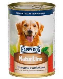 Для взрослых собак с телятиной и индейкой 400 гр х 20 шт Happy dog