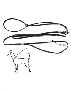 RedPlastic Ринговка с кольцом для собак ширина 7 мм черная Редпластик