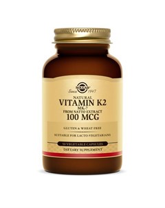 Солгар витамин К2 капс 100мкг менахинон 7 50 Solgar vitamin and  herb