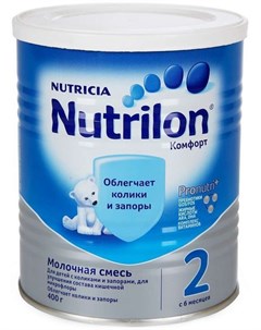 НУТРИЦИЯ НУТРИЛОН КОМФОРТ 2 смесь молочная 400г Nutricia