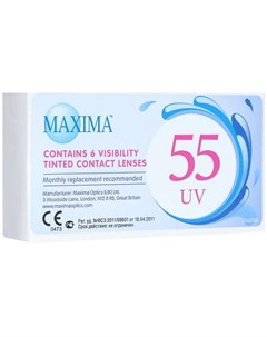 МАКСИМА линзы контактные 55 UV 8 6 4 50 6 шт Maxima optics (uk) ltd