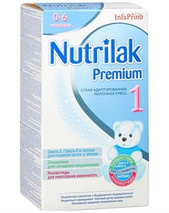 НУТРИЛАК ПРЕМИУМ 1 смесь молочная для детей 0 6 месяцев 350г Инфаприм