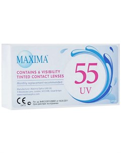 МАКСИМА линзы контактные 55 UV 8 6 2 75 6 шт Maxima optics (uk) ltd