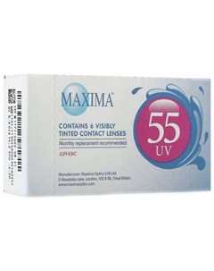 МАКСИМА линзы контактные 55 UV 8 6 4 00 6 шт Maxima optics (uk) ltd