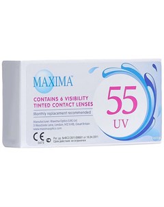 МАКСИМА линзы контактные 55 UV 8 6 5 00 6 шт Maxima optics (uk) ltd
