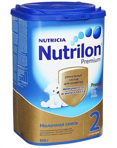 НУТРИЦИЯ НУТРИЛОН ПРЕМИУМ 2 смесь молочная 800г Nutricia