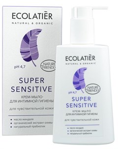 Крем мыло для интимной гигиены Super Sensitive для чувствительной кожи 250 мл Ecolatier