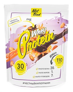 Сывороточный протеин Whey Protein 58 белка вкус Миндаль в шоколаде 1 кг Notbad