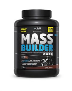Гейнер Mass Builder вкус Шоколад 2 3 кг VPLab Vplab nutrition