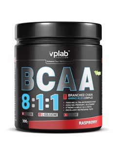 Аминокислоты BCAA 8 1 1 вкус Малина 300 гр VPLab Vplab nutrition