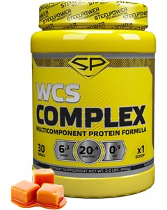 Мультикомпонентный протеин WCS COMPLEX 900 гр вкус Сливочная карамель Steelpower