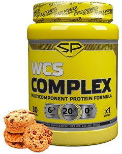 Мультикомпонентный протеин WCS COMPLEX 900 гр вкус Молочное печенье Steelpower