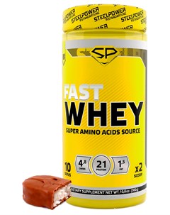Сывороточный протеин Fast Whey Шоколад кокос Баунти 300 г Steelpower