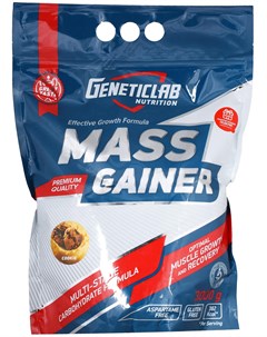 MASS Gainer вкус печенье 3 кг Geneticlab