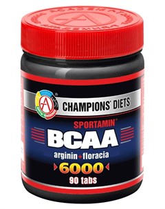 Аминокислотный комплекс BCAA 6000 СПОРТАМИН 90 таблеток Академия-т