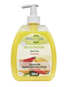 Жидкое крем мыло для рук Солнечное манго 500 мл Molecola