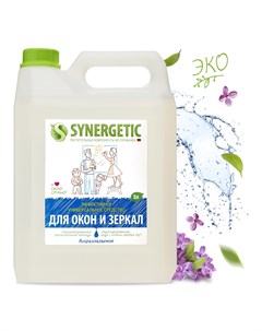 Антибактериальное средство для мытья окон зеркал и бытовой техники 5 л Synergetic